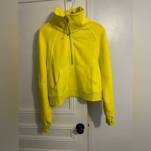 LuLulemon Funnel Neck Scuba in Sonic Yellow